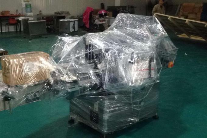 Mesin pelabelan aluminium Alloy Opp Vial untuk botol bulat, mesin pelabelan industri