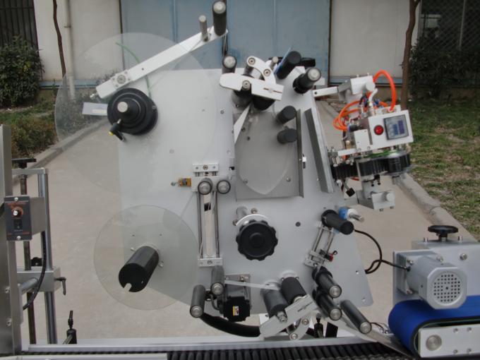 Mesin pelabel botol vial jenama Conveyor motor HY, mesin pelekat label bateri ke-7 untuk elektronik