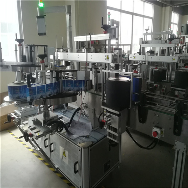 Mesin Pelabelan Pelekat Sendiri Melekat 3 label pada satu botol