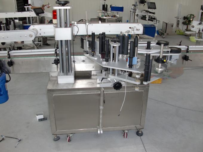 Botol plastik dan kaca PLC mengendalikan mesin pelabelan pelekat sisi dua automatik motor servo