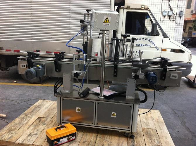 Mesin Pelabelan Pelekat Botol Bulat Berkembar Berketepatan Tinggi untuk label adhesvie