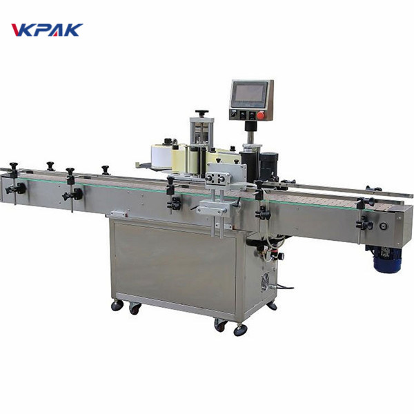 Mesin Pelabelan Botol Bulat Perekat Sendiri Vertikal Minyak Automatik