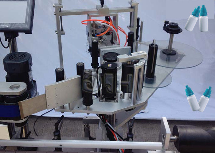 China Mesin Pelabelan Botol Bulat Pelekat Vertikal Bahagian Atas / Bawah Dengan Pembekal Automatik