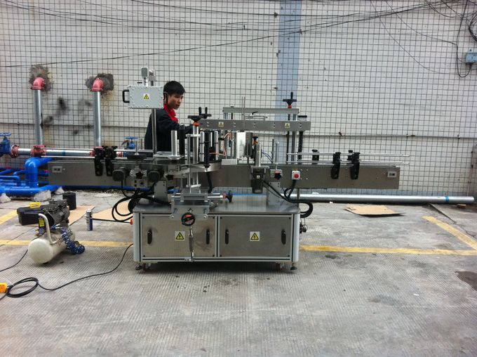 Mesin Pelabelan Botol Bulat pelekat automatik penuh untuk Botol Pet di depan dan belakang