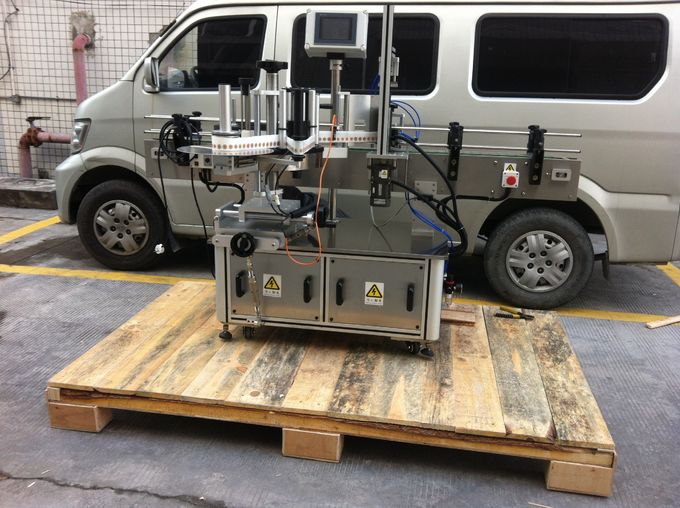 Mesin Pelabelan Depan dan Belakang automatik penuh untuk balang haiwan peliharaan bulat